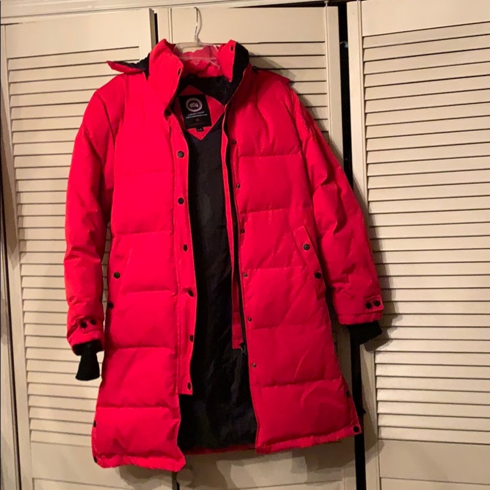 Ladies Original Canada Goose Red Parka
